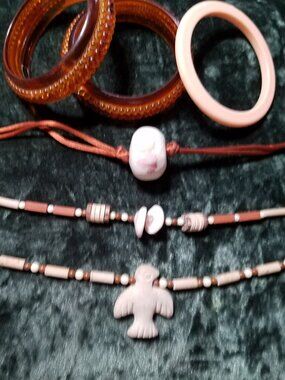 Four Necklaces Three Bangles